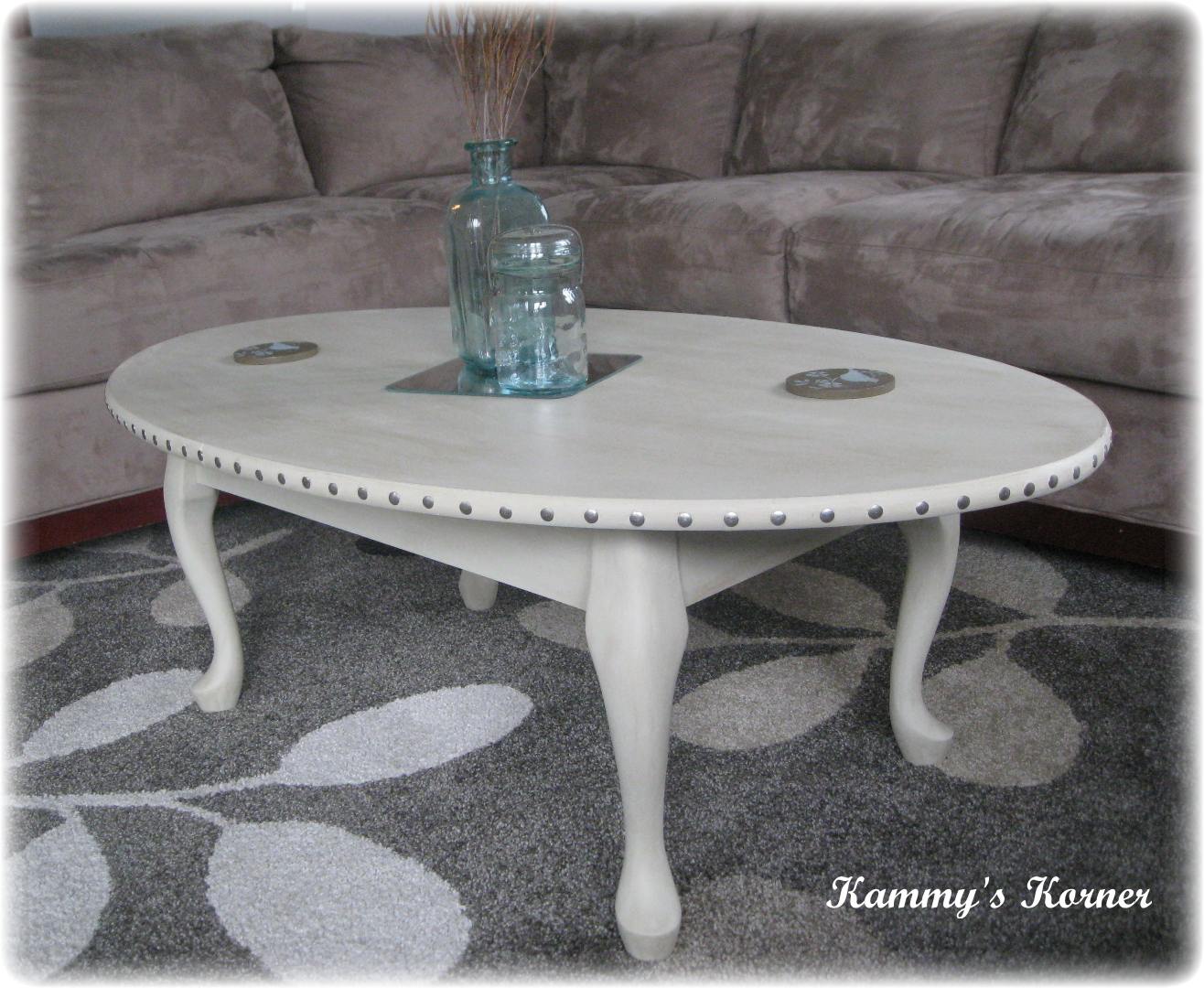 Kammy's Korner Making a Laminate Coffee Table BEAUTIFUL with Paint
