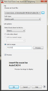 Insert File dari Microsoft Excel ke AutoCAD. Insert File dari Microsoft Excel ke AutoCAD.