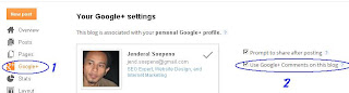 Cara Aktifkan Google+ Comment for Blogger