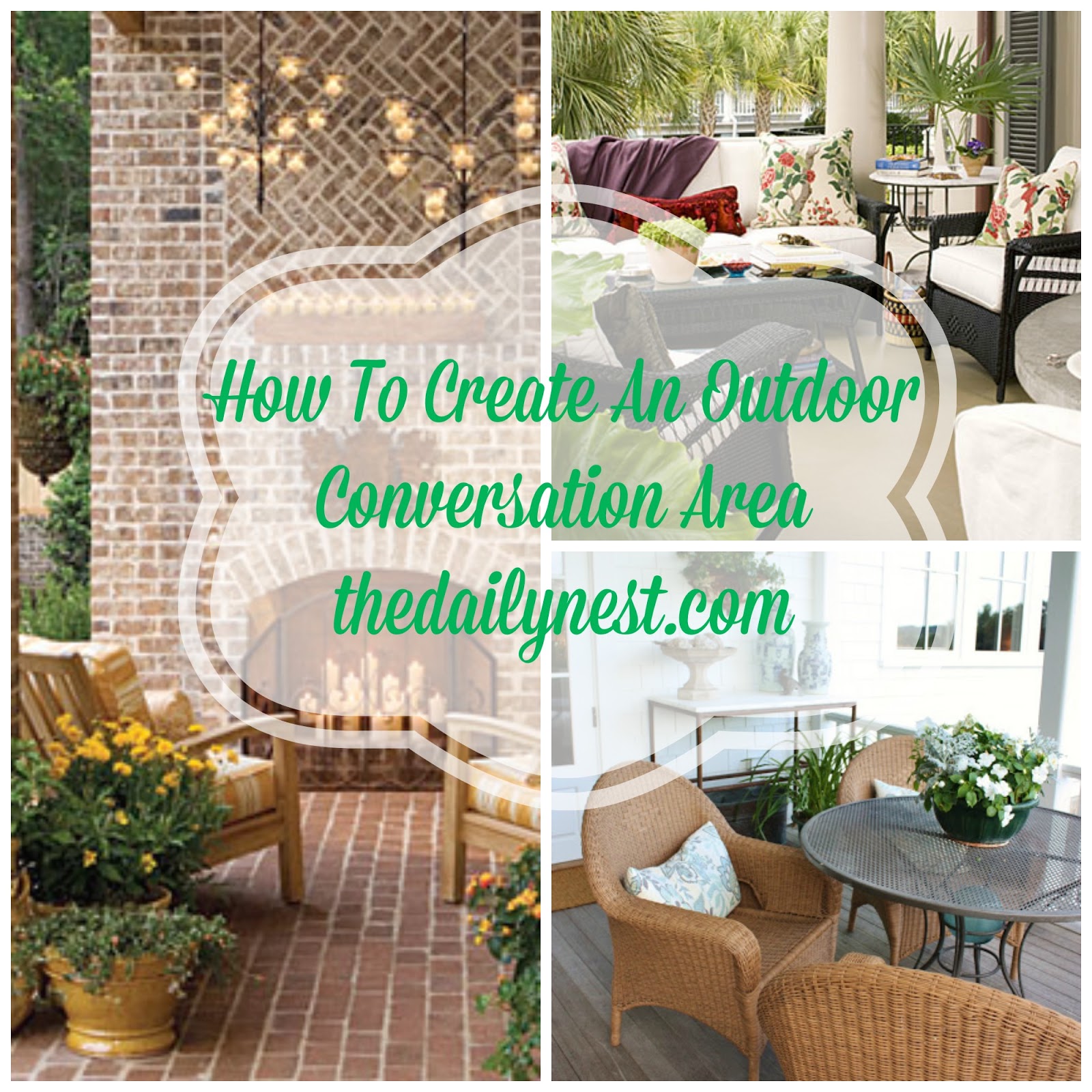Creating An Outdoors Conversation Area