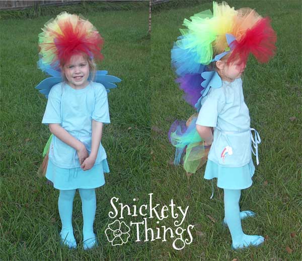Snickety Things October 2018 Rainbow Dash Was Finished Off With A Blue T Shirt Tights And Skirt That Matched Her Favorite Color So We Had Them Already