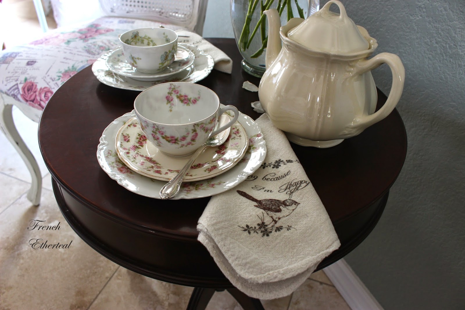 French Ethereal Teacups, Treasures and a Recipe