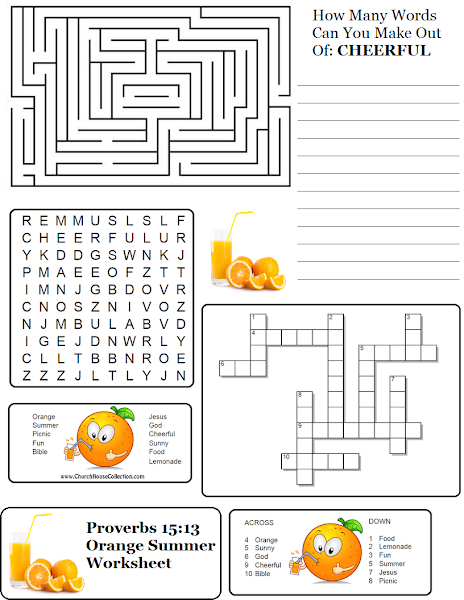 Sunday School Word Search Printable