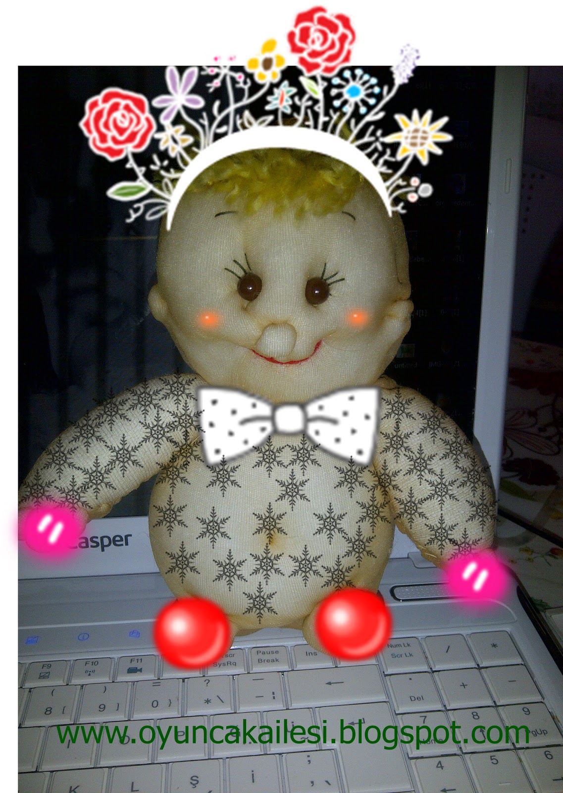 Sevimli Tasarımlar ten rengi çoraptan bebek denemem )