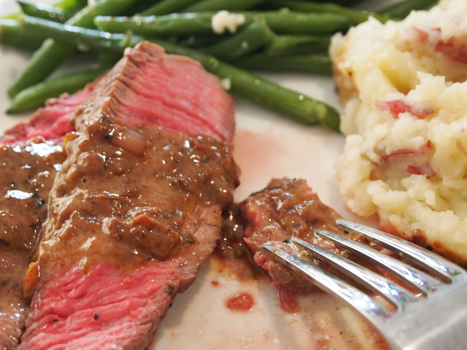 Young and Entertaining Steak au Poivre