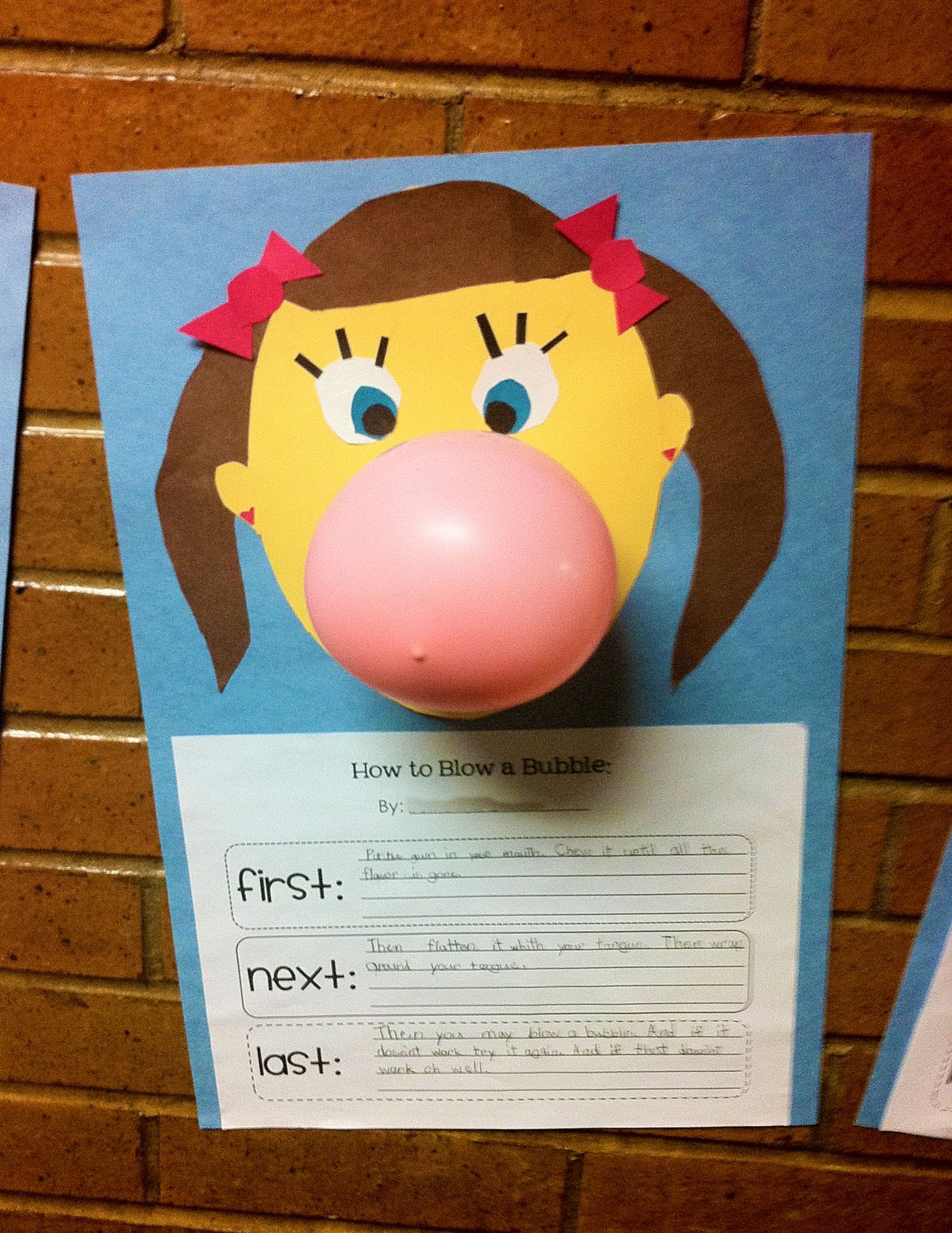 Balloon template with writing lines for first graders