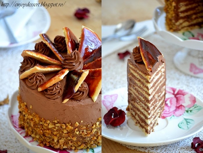 Tort Dobos - Dobos Torte Tort Dobos - Dobos Torte