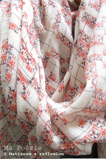 Foulard fluide laine Ma Poésie