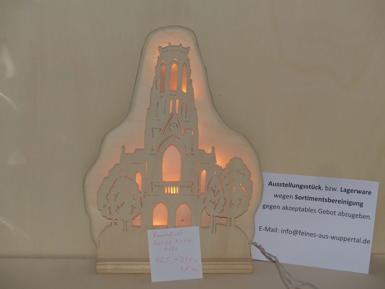 St. agnes kirche köln als beleuchtetes wandbild aus holz ... Holz rückwand