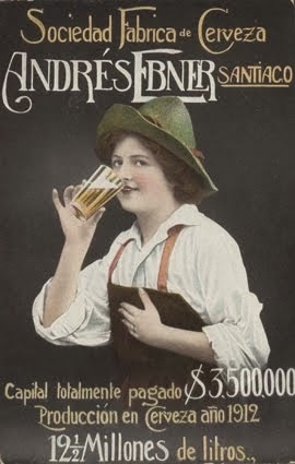 1912, Publicidad Andrés Ebner, Fca. de Cerveza
