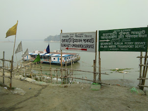 Ferry terminal for boarding Ferry to Umananda Ghat.
