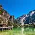 Lake Braies beautiful scene,Italy