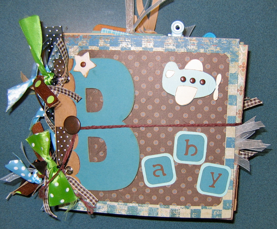 Rockwell Studios Mini Chipboard Album Baby boy