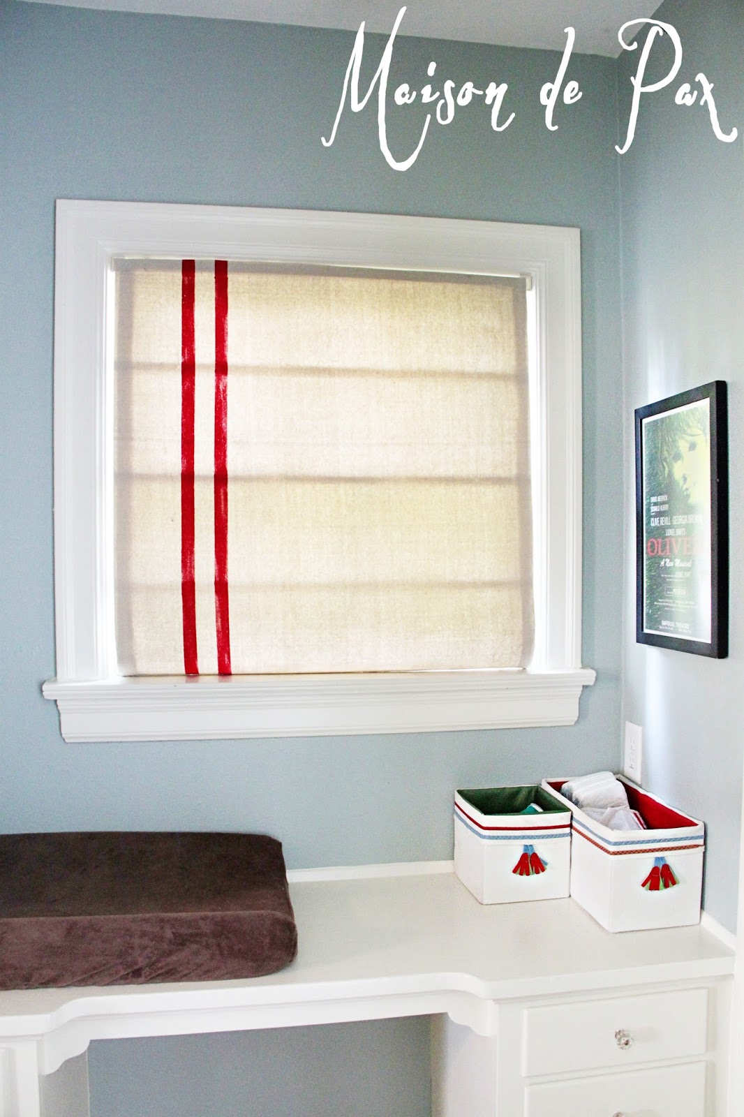 Mini Blinds to Roman Shades