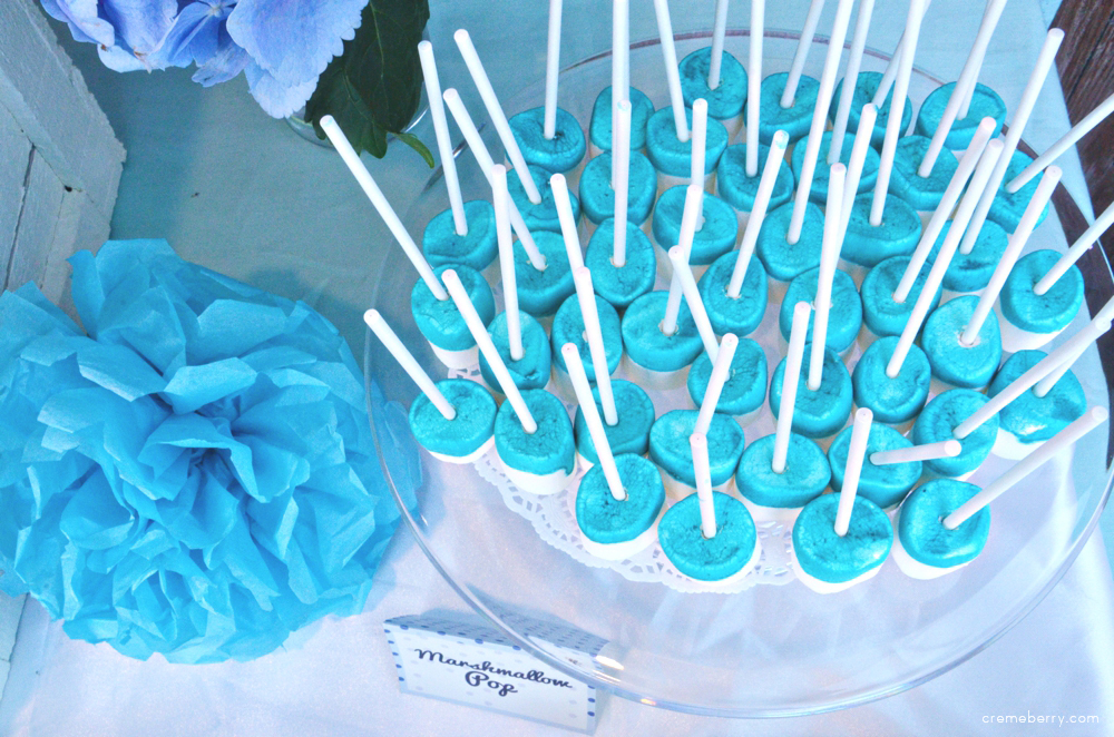 Blue Baby Shower Dessert Table Creme Berry's Blog