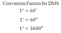 Converting Angle To Decimal Degrees