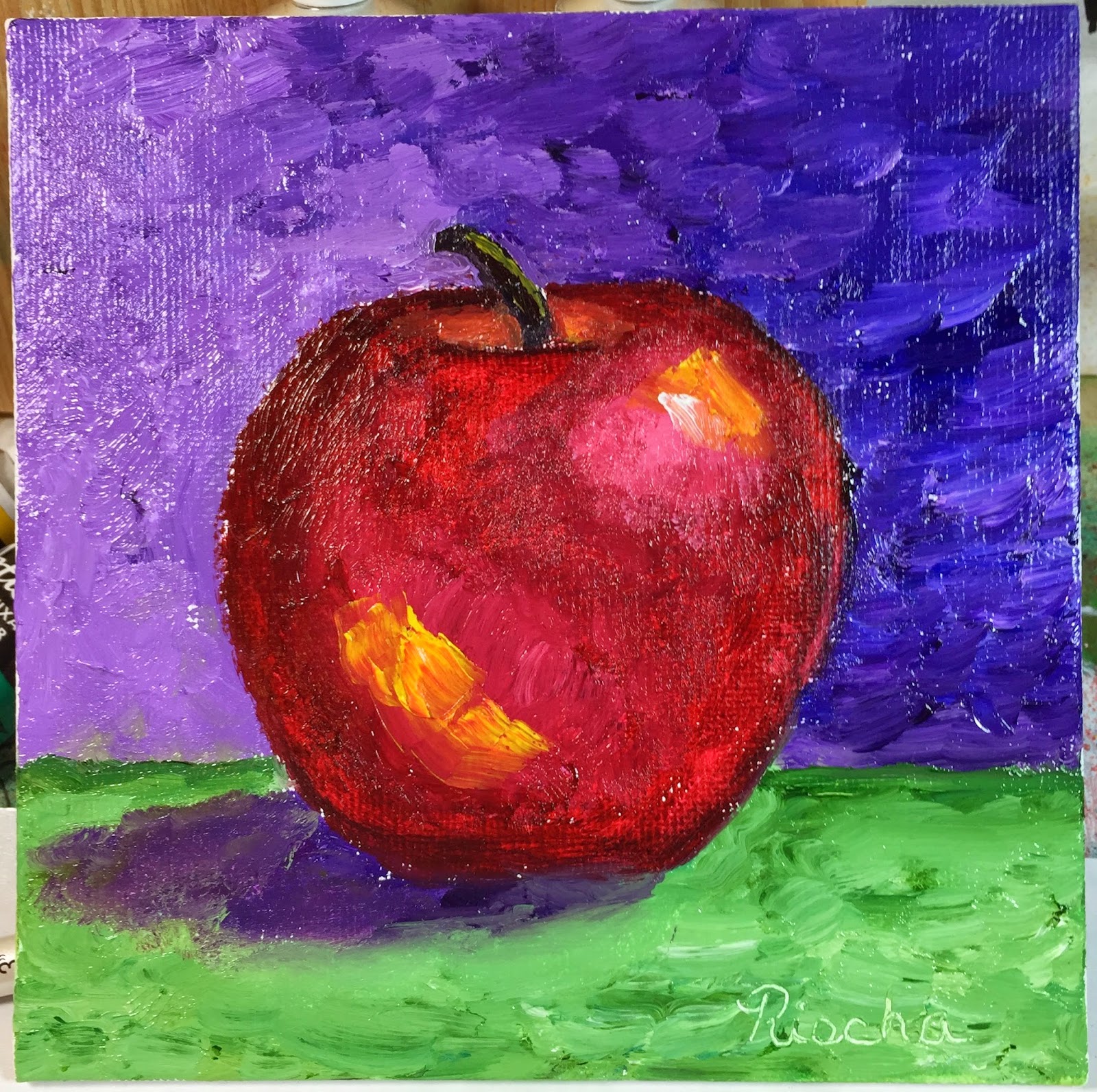 ArtistRi Studio January Painting A Day Challenge Day 1