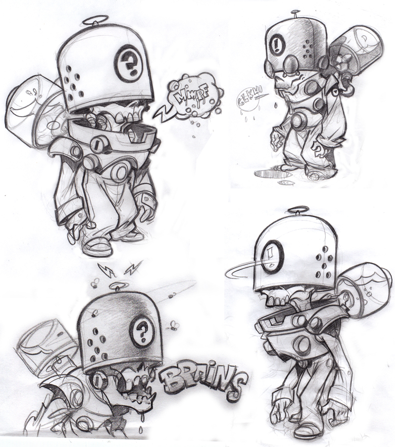 Blue Chevrons Zombie Soldier