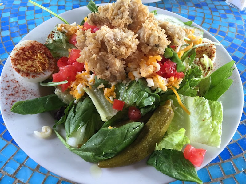 Fried Oyster Salad at Tubby's Tank House