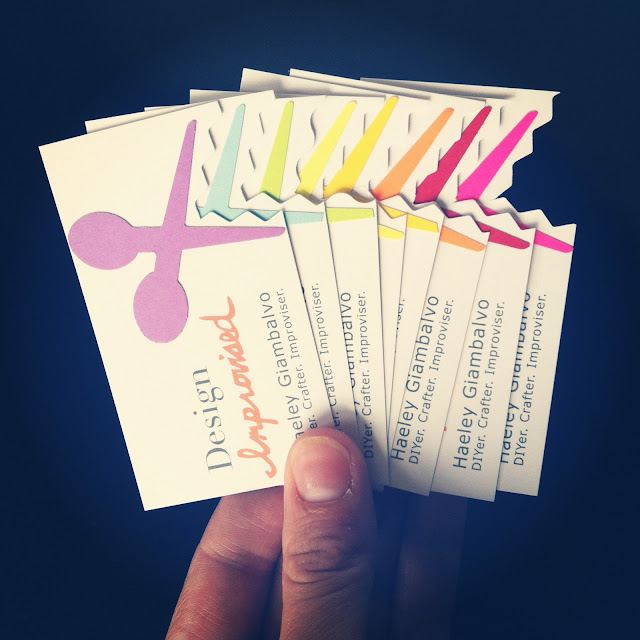 DIY Business Cards Handmade business cards