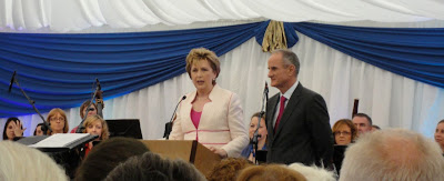 President McAleese addressing her final garden party