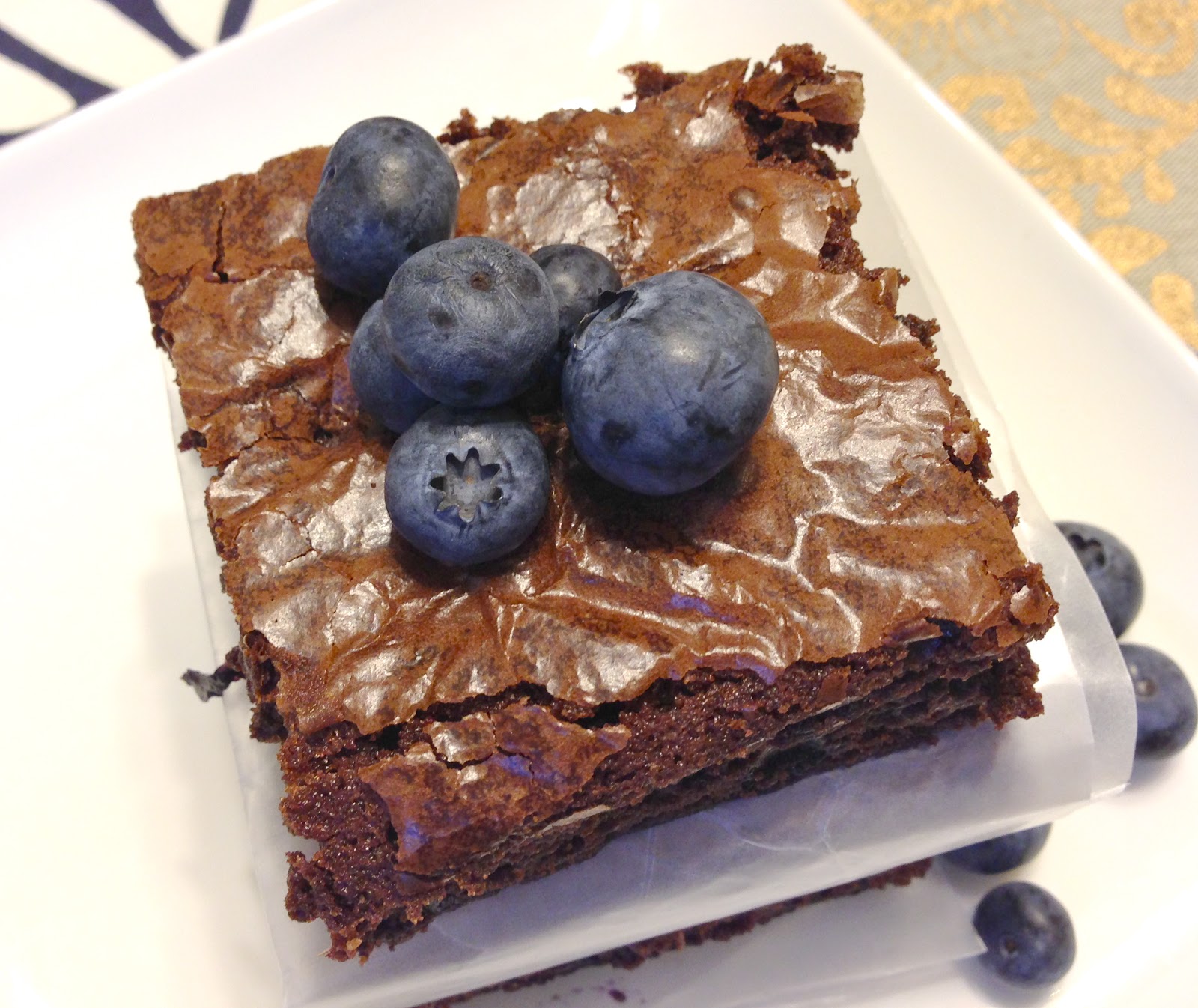 Natural Sugar Blueberry Brownies