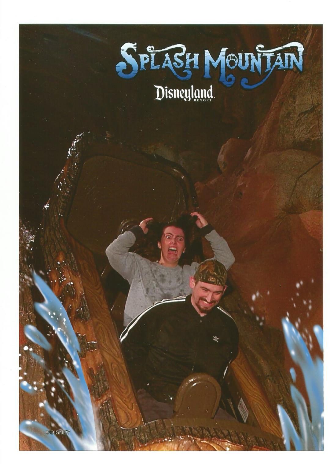 Wife didnt knew Splash Mountain had a drop at the end D