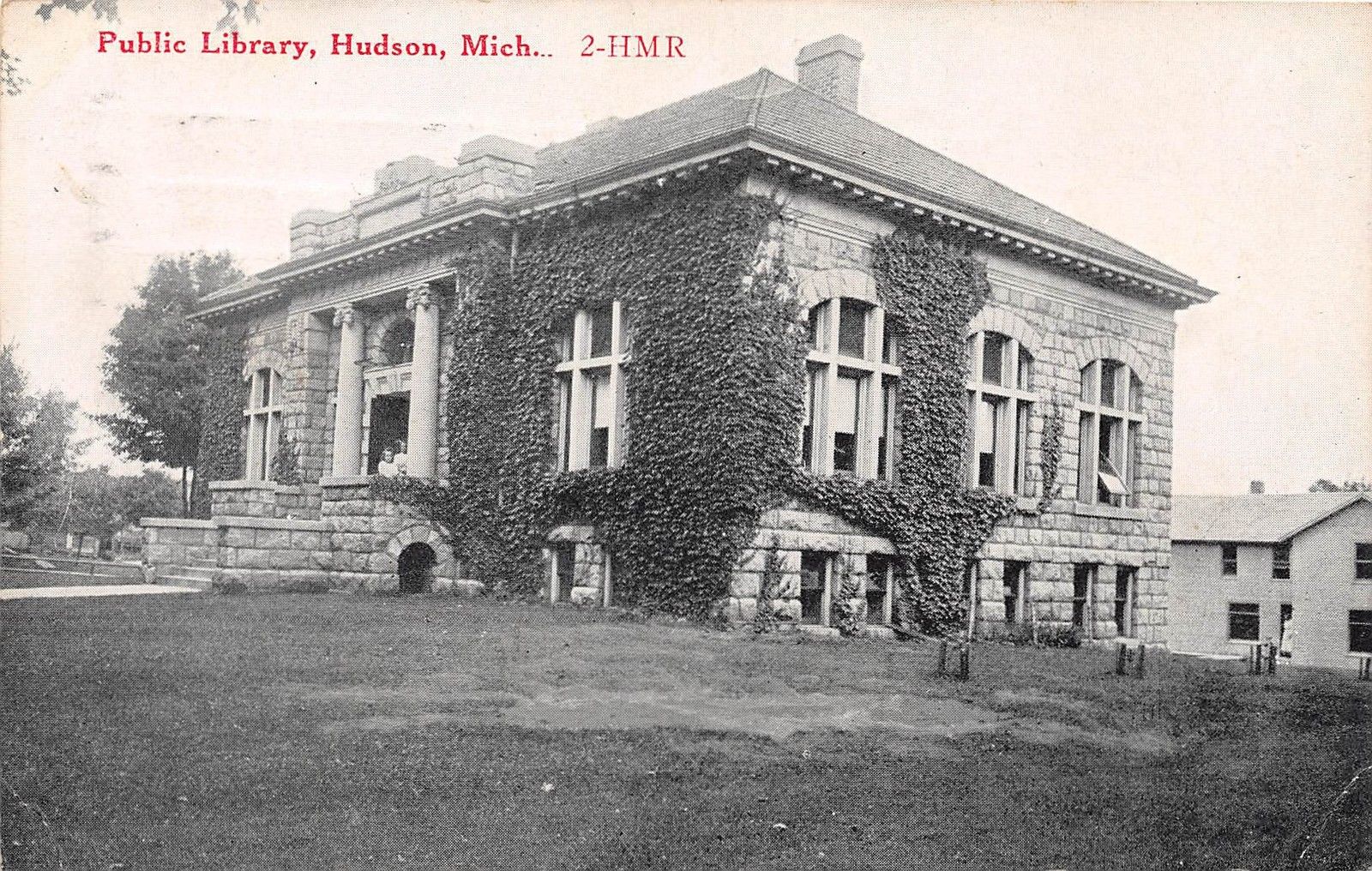 Library Postcards Carnegie Library, Hudson, Michigan