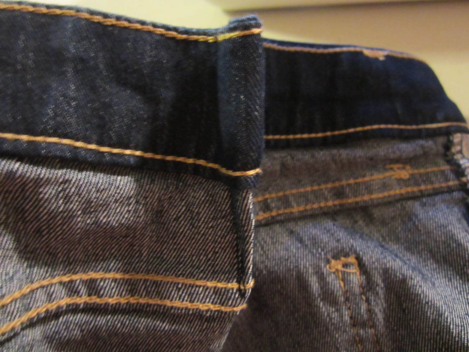 MEANDERINGS OF THE MIND Taking in Jeans Tutorial