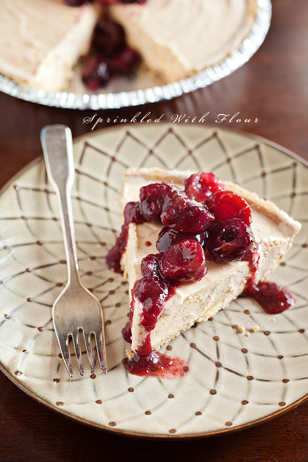 Cherries Jubilee Ice Cream Pie Culinary Covers Post Sprinkled with
