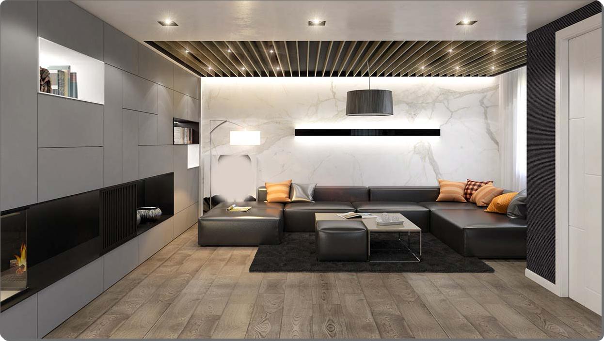 Wall tekstur design for stuen: ideer & inspirasjon interiør ...