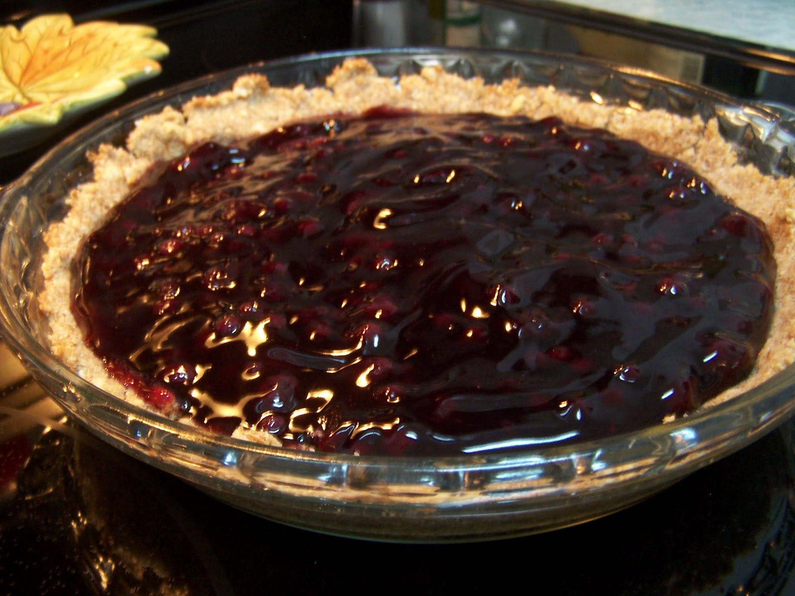 Gluten Free Blueberry Streusel Pie, made with honey for my honey Skinny GF Chef healthy and