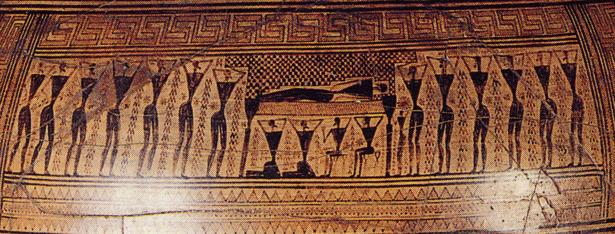 Kenney Mencher Early Greek Geometric Style Pottery