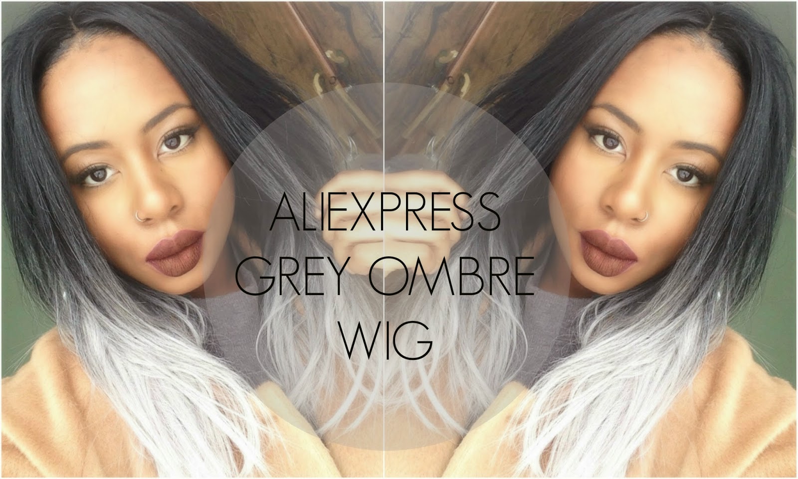 grey aliexpress wig WOC black woman discoveriesofself black girl nc50 grey ombre hair