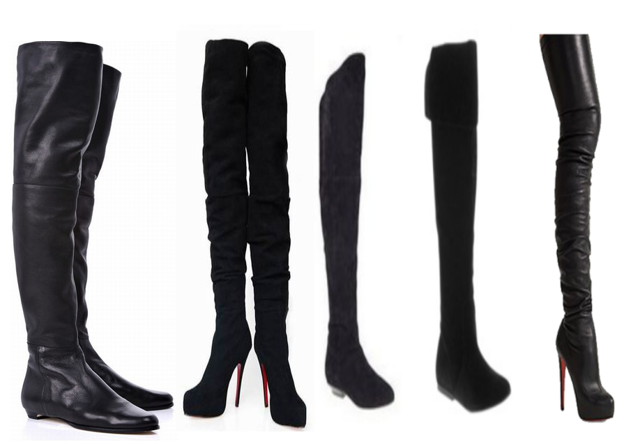 bota over knee sem salto
