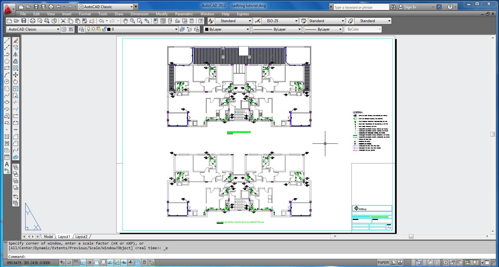CADBlog Plotagem em Layout no AutoCAD (Paper Space)
