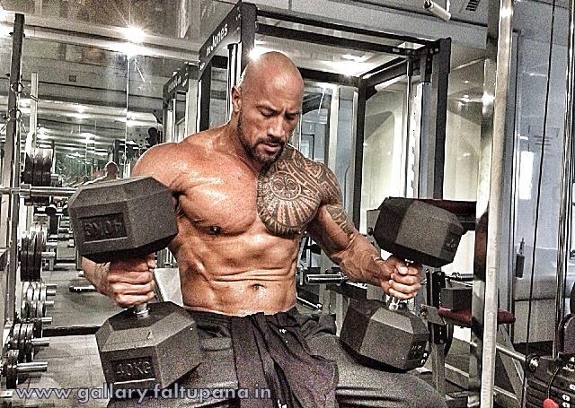 Dwayne Johnson The Rock Hercules Pose