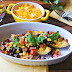 Crispy Potato Skins With Black Bean Salsa