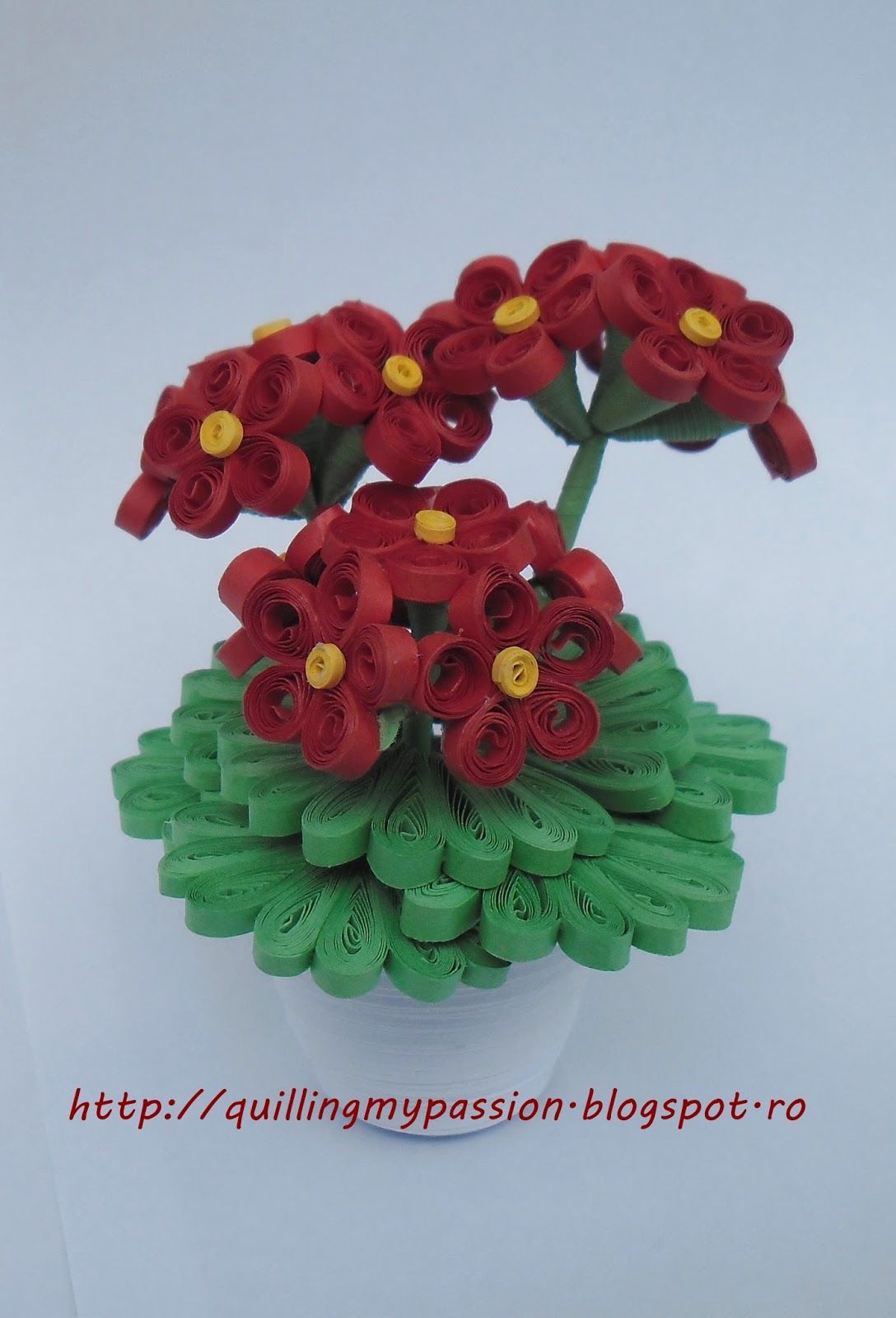 quilling my passion miniature flower pot