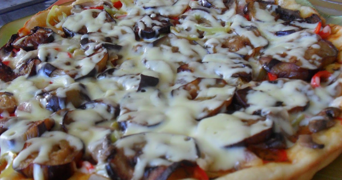 EVDE YEMEK KEYFİ PATLICANLI PİZZA