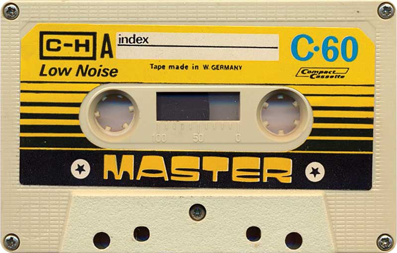 Cassette Tape Typography