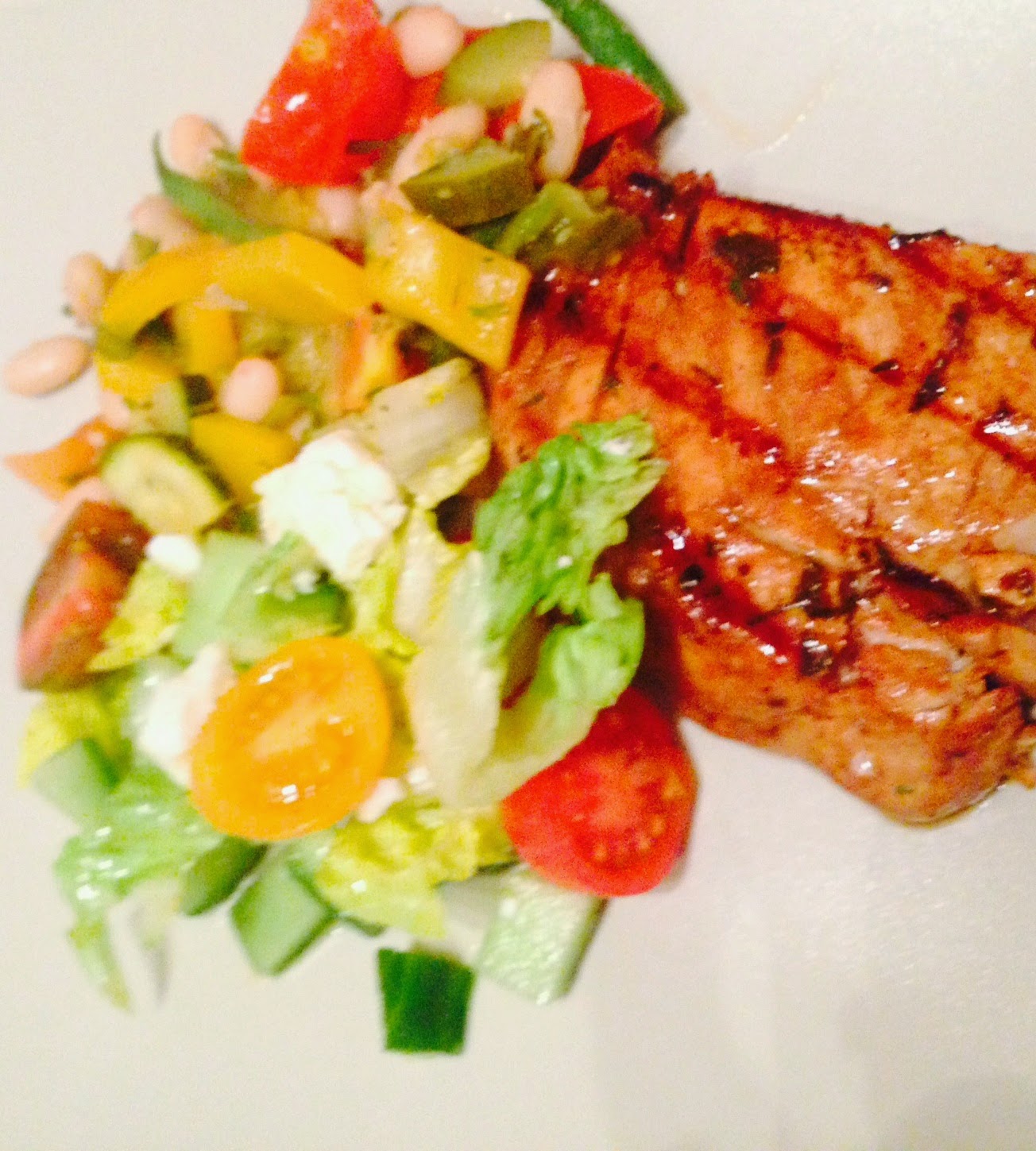 Orange and soy marinated seared tuna steaks Arctic Cloudberry