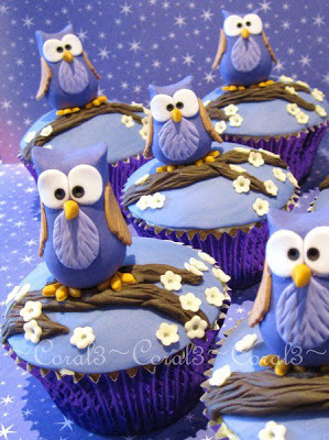 cupcake de coruja cupcake de coruja