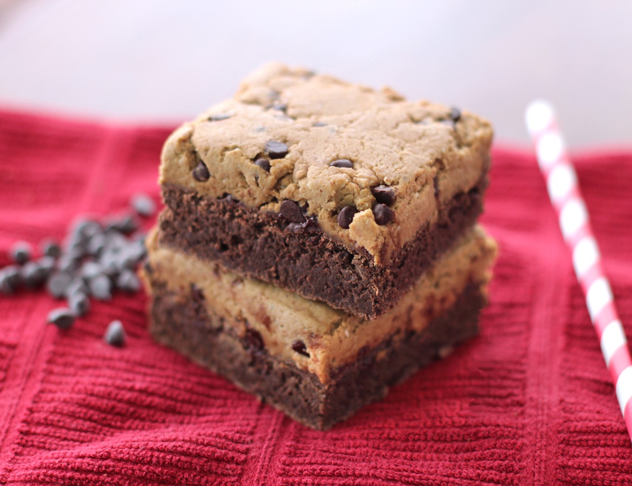Healthy Cookie Dough Brownies Desserts with Benefits