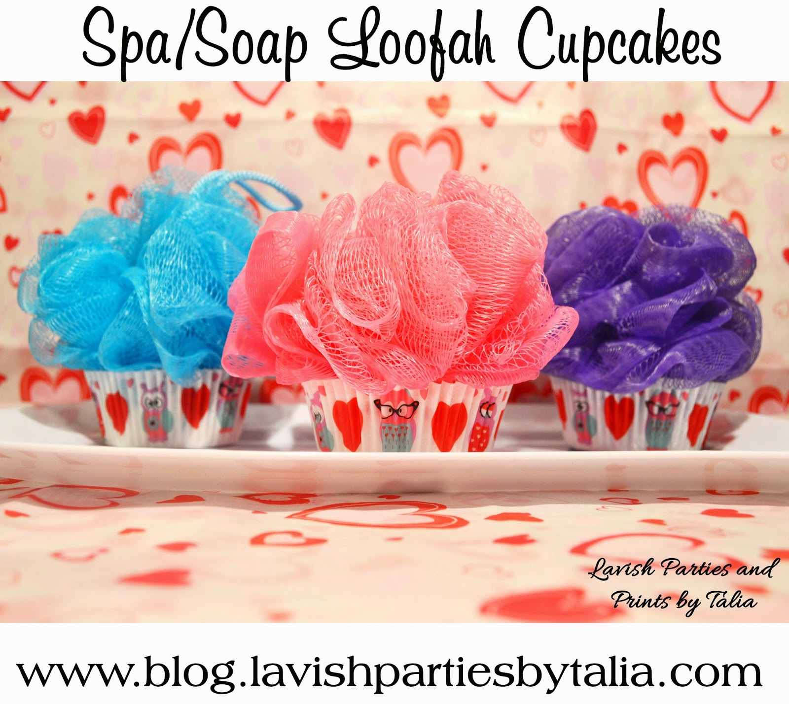 {Spa/Soap Loofah Cupcakes} Lavish Events and Prints by Talia