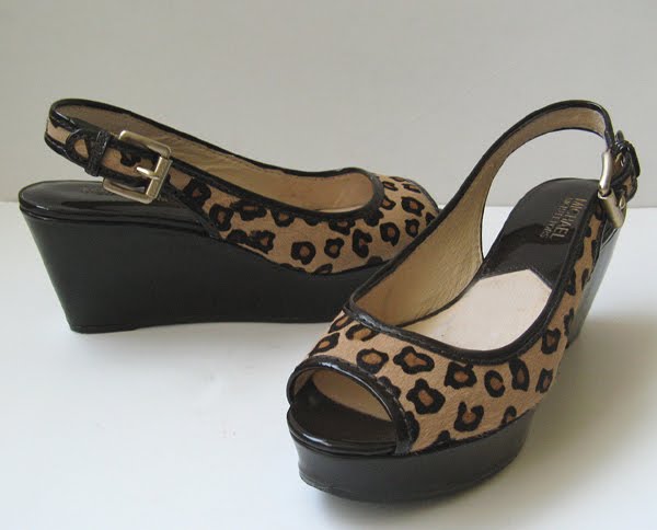 michael kors animal print sandals