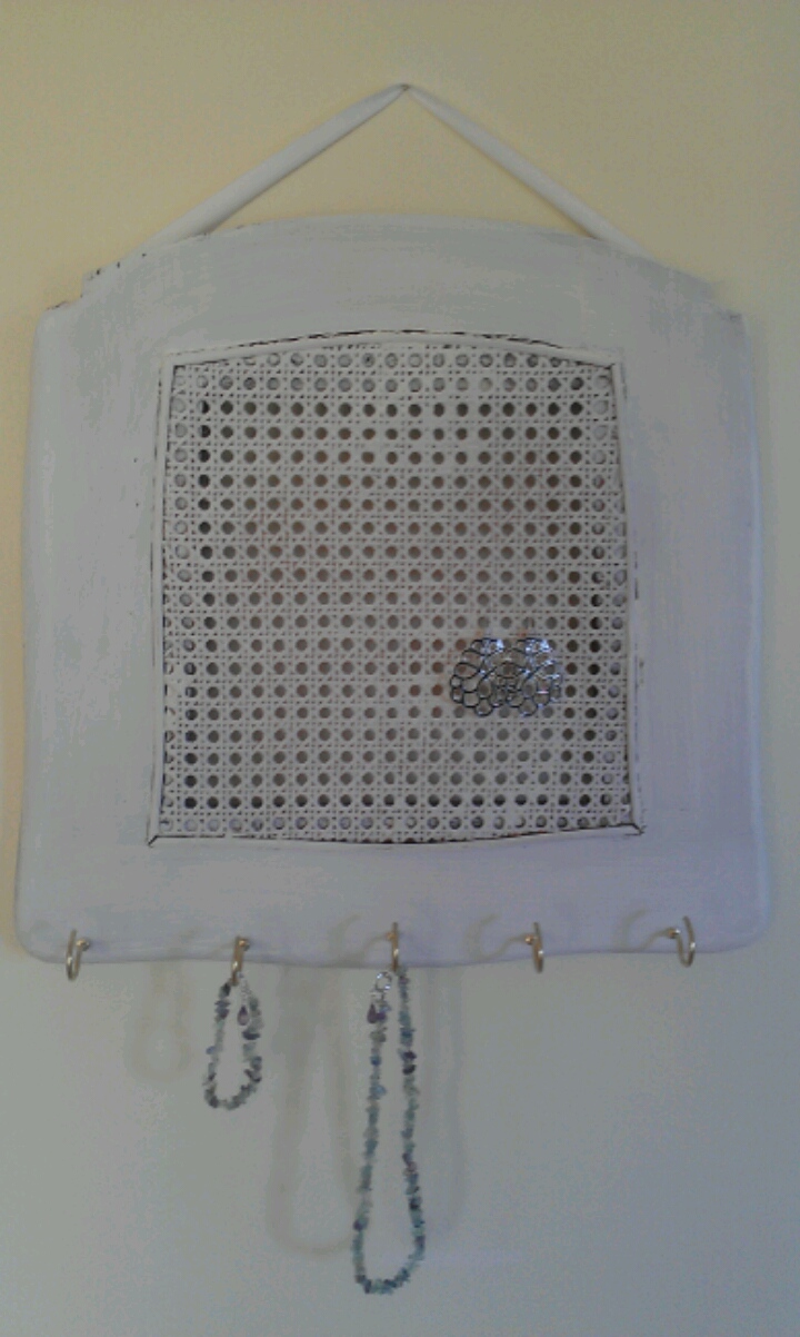 Thrifty Treasures Chair seat jewelry holder