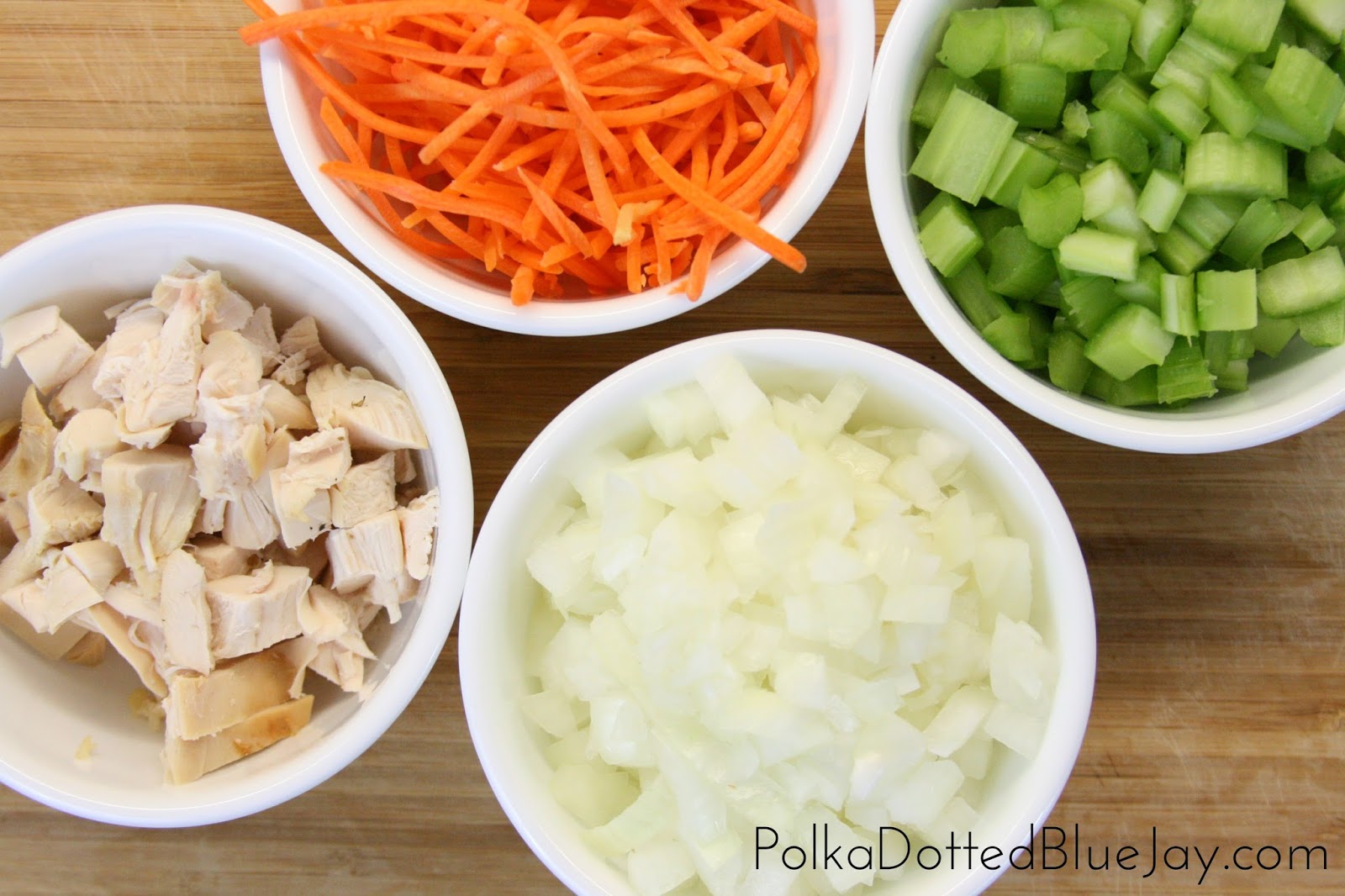 Chicken and Wild Rice Soup with Uncle Ben's® Polka Dotted Blue Jay