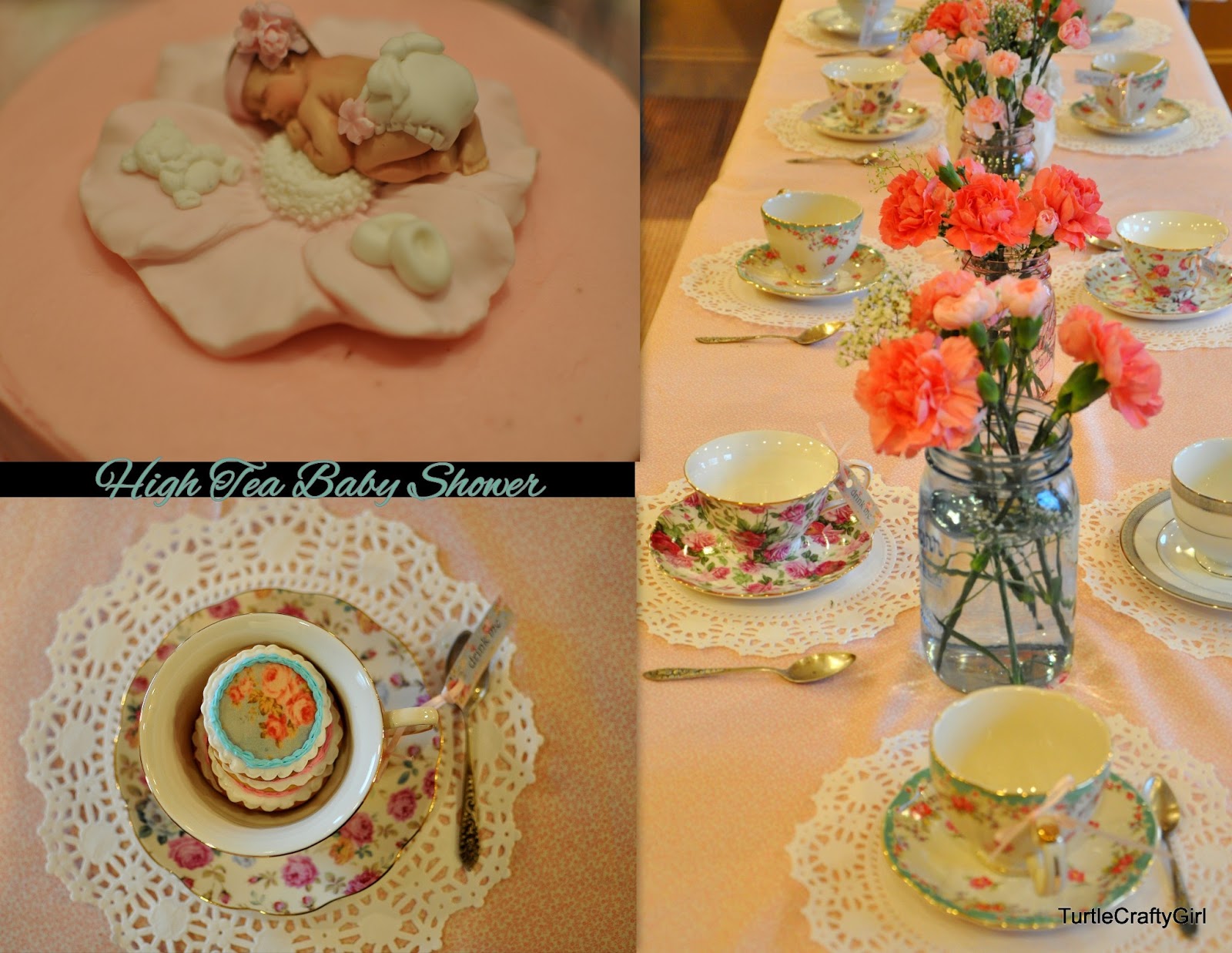 TurtleCraftyGirl: Vintage High Tea Baby Shower