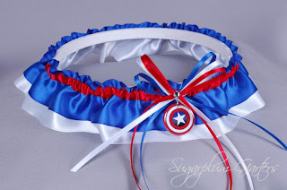 captain america wedding garter